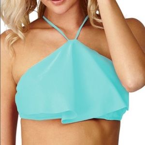 Turquoise bikini top- NWOT